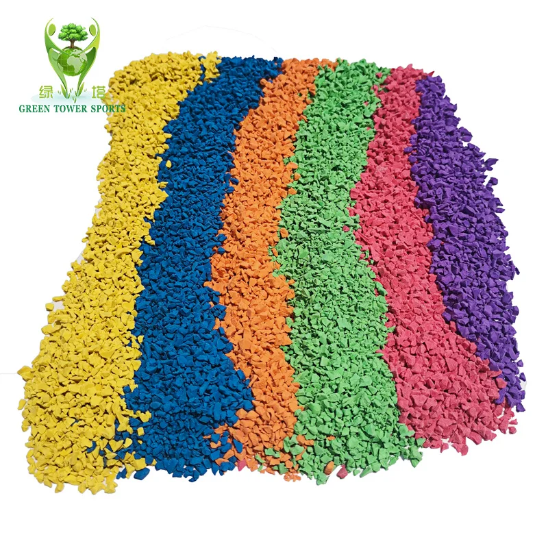 Free Sample Environmentally Friendly EPDM Colored Rubber Particles EPDM rubber granules