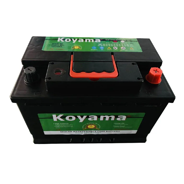12V75Ah Germany Стандартный популярный Корея автомобильный