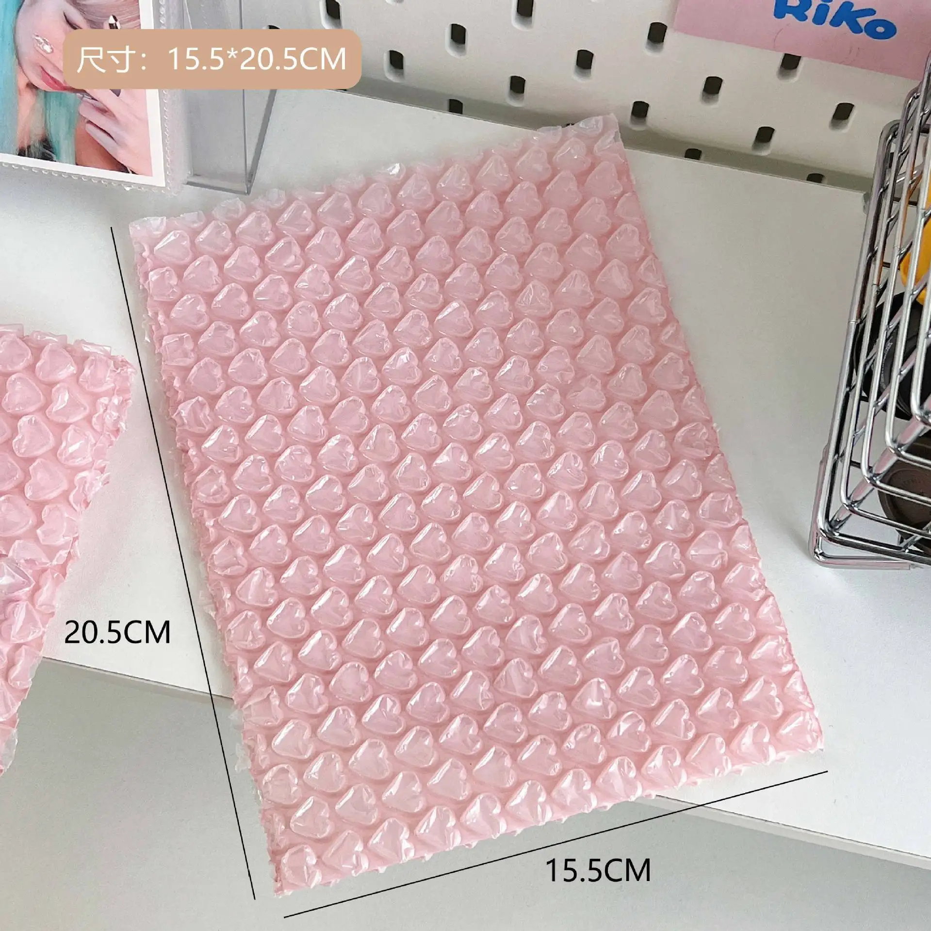 Love Heart Shaped Bubble Mailers Envelope Protective Wrap Plastic Shockproof Bag Foam Packing Bags Cushioning Bag