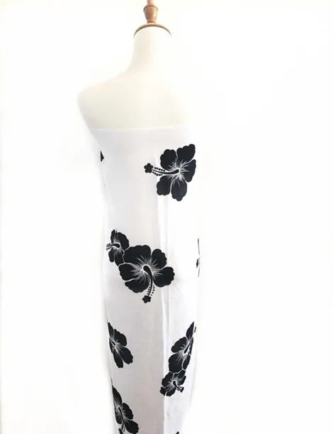 Custom design 100% rayon beachwear sarong pareo with tassel