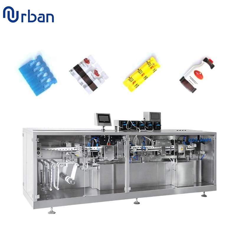 GGS-240 P5 liquid tonic taken orally full automatic pharma monodose strip tube ampoule bfs packing machine