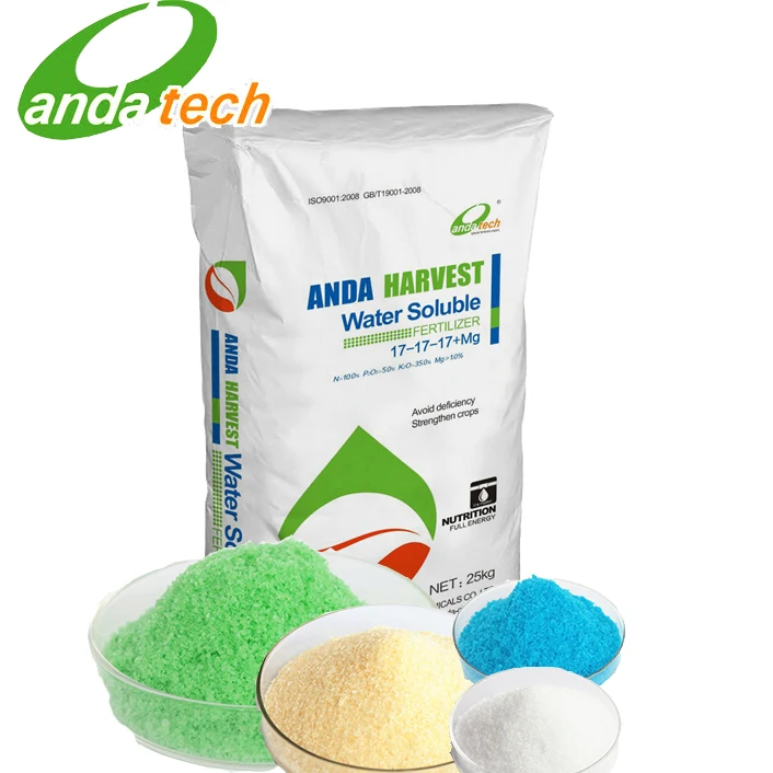 Fertilizer 18-06-18 NPK Fertilizer Water Soluble Agro Chemicals Fertilizer For  WaterMelon