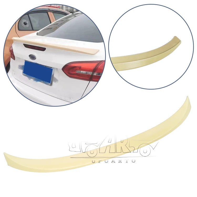 Industry And Trade Integration Body Kit ABS Carbon Fiber Rear Wing Spoiler For Ford Focus MK3.5 Sedan 2015 2016 2017 2018