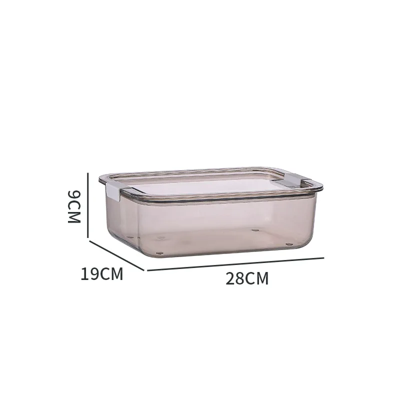 Eco-friendly stackable modern  plastic transparent storage box with lid for toy clothes storage