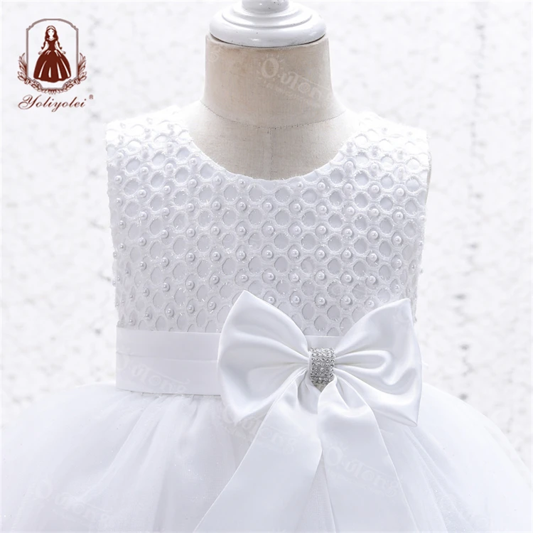 Yoliyolei Kids Designer Dresses, Birthday One Year Old Girls Clothes Satin Stelan Skirt Anak Summer Party Baby Girl Dress/