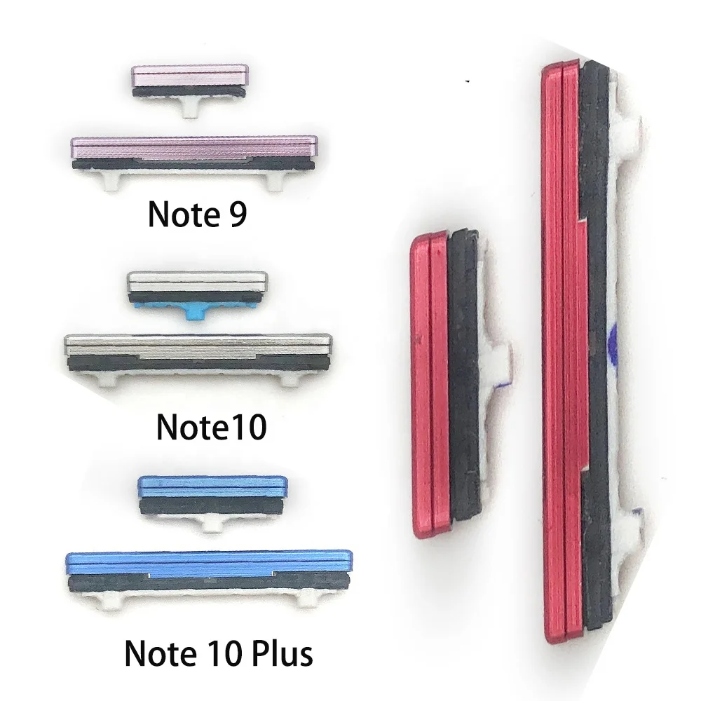 
Side Volume Button + Power ON / OFF Buttton Key Set Replacement Part For Samsung Galaxy Note 9 10 Plus 