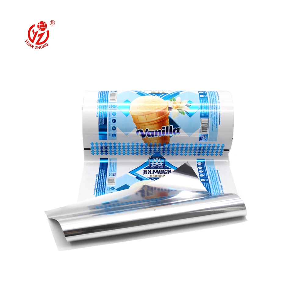 Popsicle Wrappers Bag Packaging For Ice Cream Bar Pet Pe Opp Al Vmcpp Food Packaging Laminated Plastic Film Roll