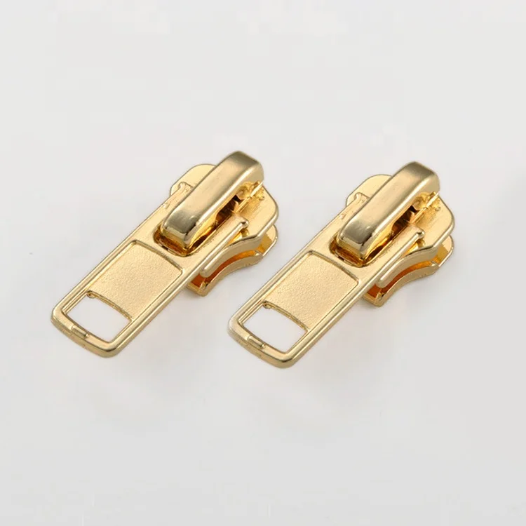 Custom Garment Zip Pull Reversible Slider Metal Zipper Slider Replacement Fabric Zipper Puller Head