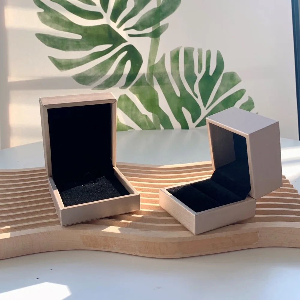 Dylam Fine Fashion Jewelry Packaging Accessories Box Nude Color Jewelry Ring Earring Bracelet Necklace Package Packaging Box