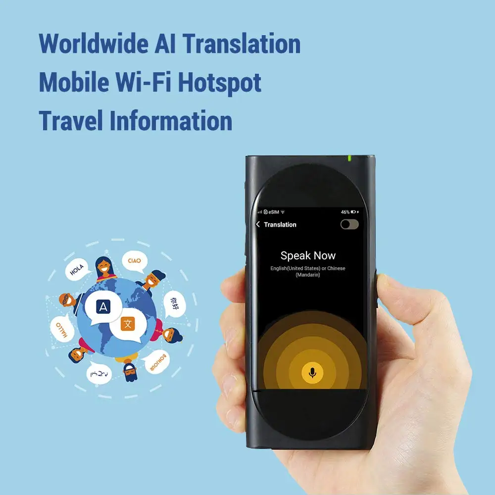  Новый Langogo AI переводчик 100 + языков онлайн офлайн Smart Travel Voice одновременная