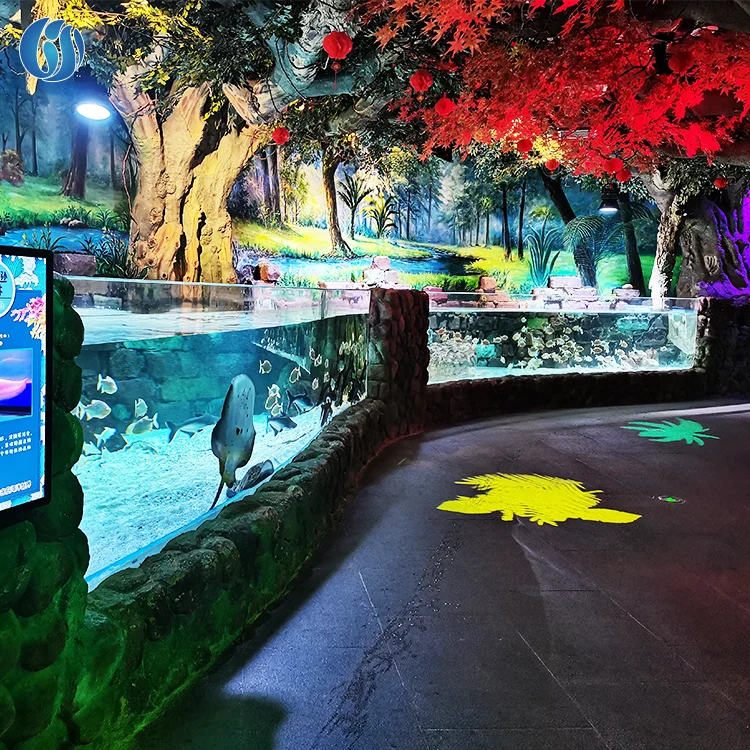 Aquariums Ocean Park Irregular Clear Acrylic Plastic Fish Tank Aquariums Tank Fish Large Acrylic