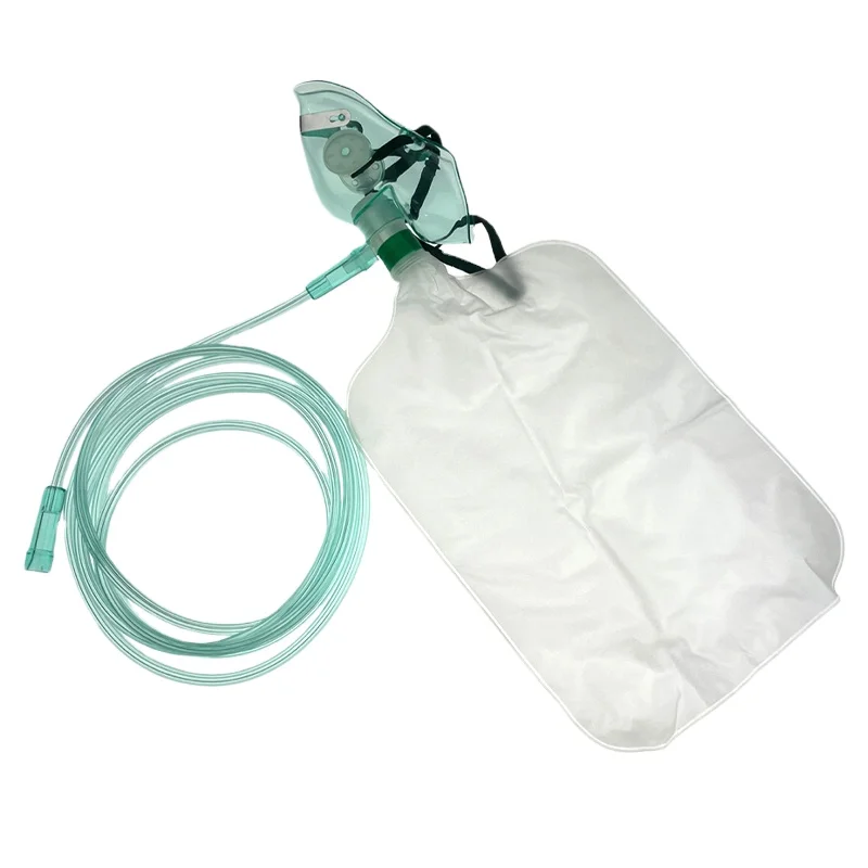 Adult Non Rebreather oxygen mask oxygen mask with reservoir bag  High Concentration Oxygen Face Mask Reservoir Bag With elastic