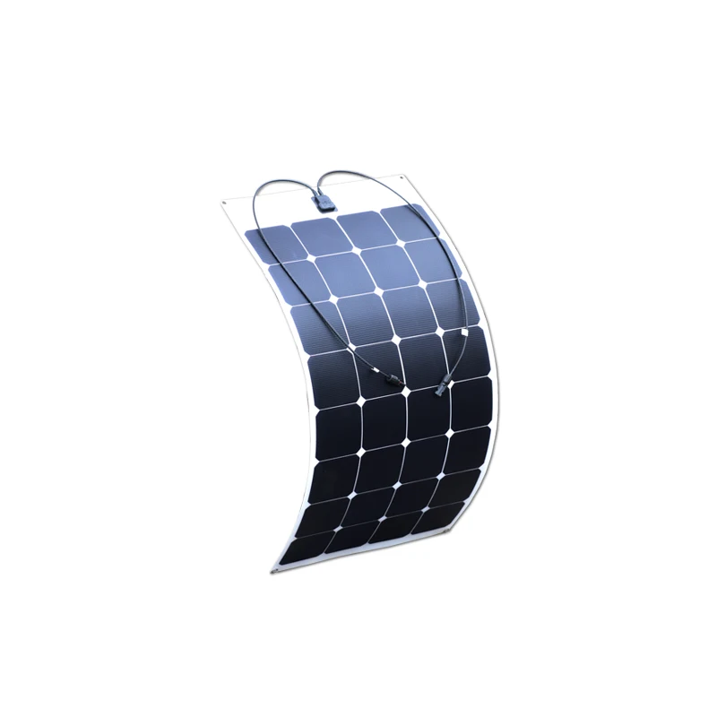High-Efficiency 60W Flexible Monocrystalline Silicon Solar Panel Low-Cost Green Energy Source Car Phone Charrs Battery Charging