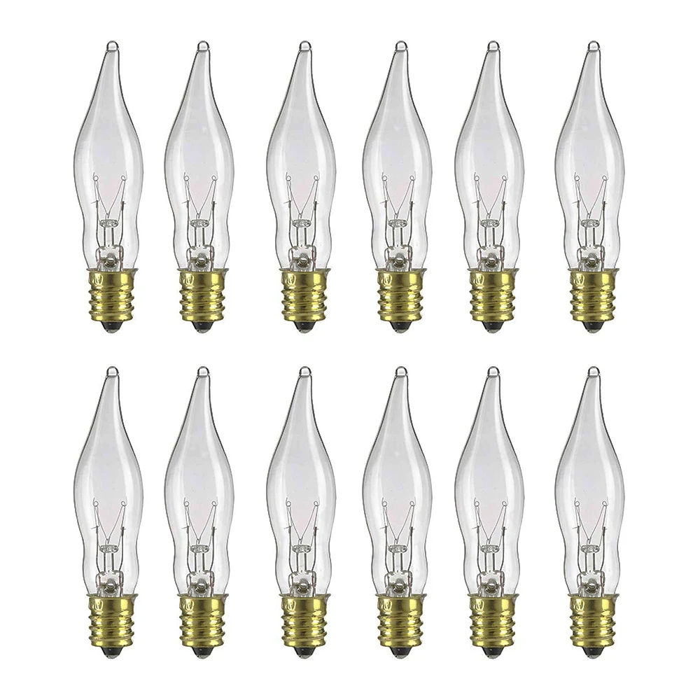 1 Watt 3 Watt 120v 220v Flicker Flame Light Bulb E12 E14 E26 E27 B22 Base Candle Shaped Flame Bulbs C18