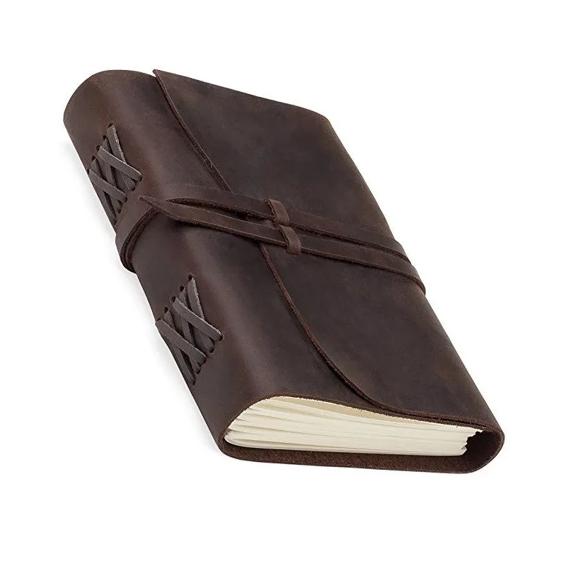 
 Handmade Vintage Travel  Refillable Writing Notebook  Leather Journal For Men& Women  