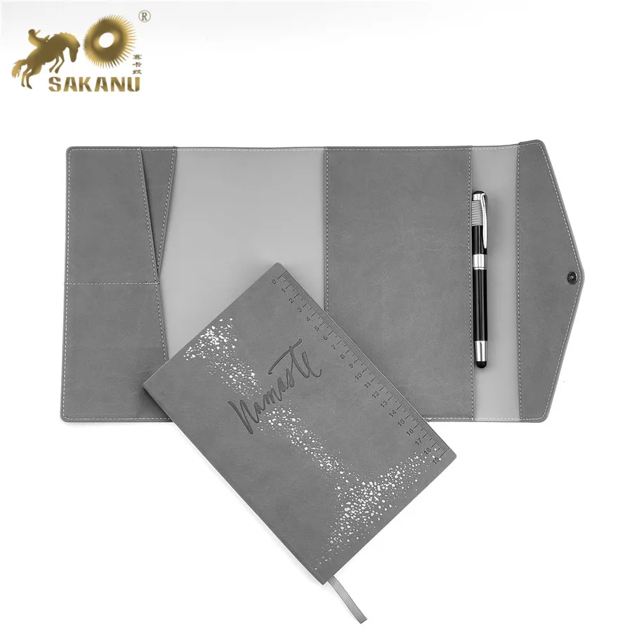 A5 Journal PU Leather Diary Premium Notebook Planner  With Buttons