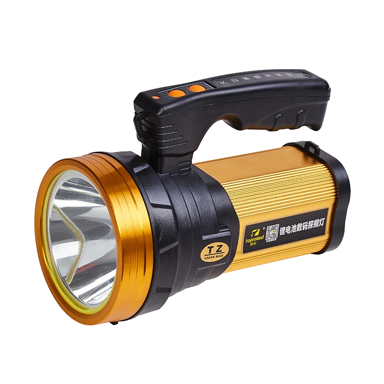 hand search light Powerful Flashlight Outdoor Lighting long Distance Hunting Waterproof Rechargeable LED searchlight Flashlight