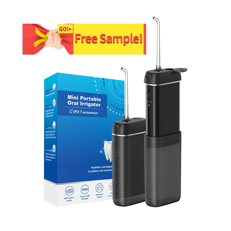 3 Modes 4 Tips Adjustable IPX7 Waterproof 140ml Detachable Tank Mini Portable Rechargeable Water flossers for Home&Travel