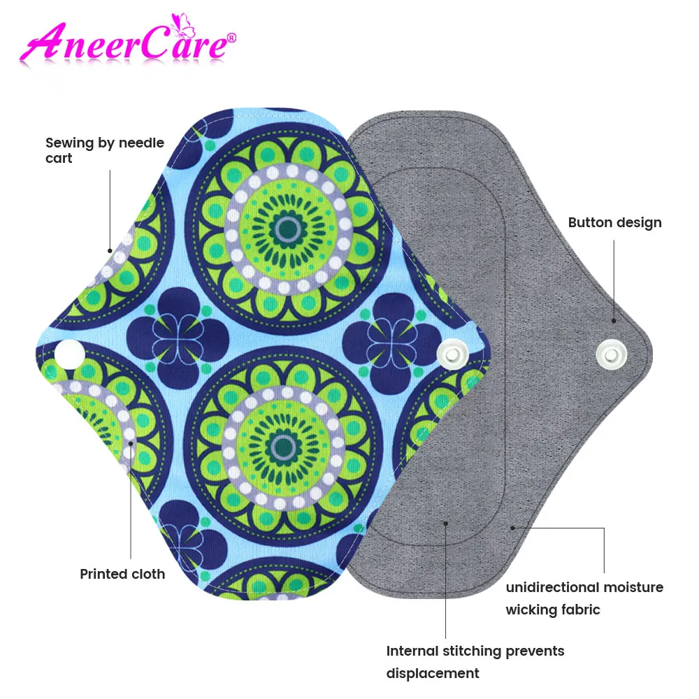 Reusable Cloth Menstrual Pads L M S Size Overnight Use Will Not Leak Support Customization OEM ODM Orders