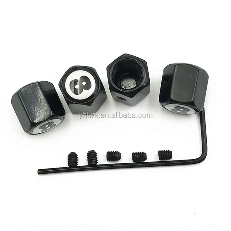 Logo Valves Stems Caps Covers Chromed Wheel Roundel Car Tire Emblem