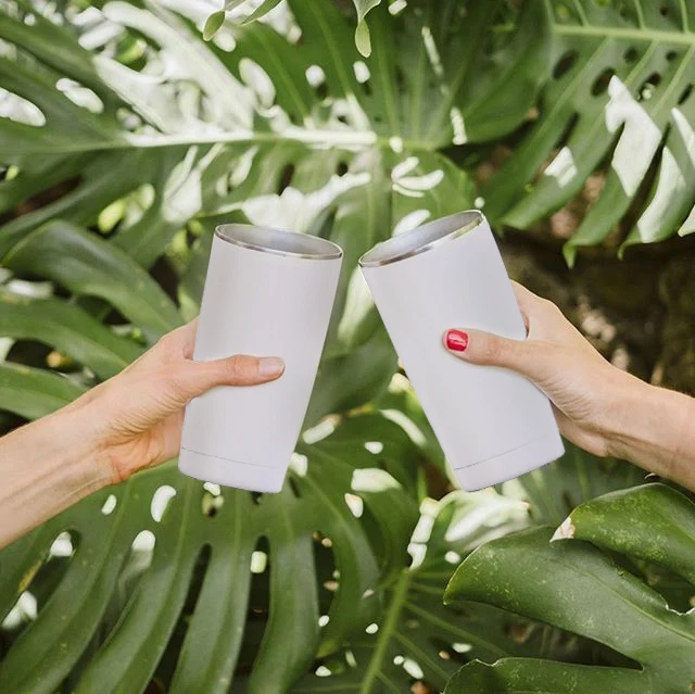 Custom 20oz skinny vacuum sublimation tumbler cups stainless steel double walled insulated travel coffee mug