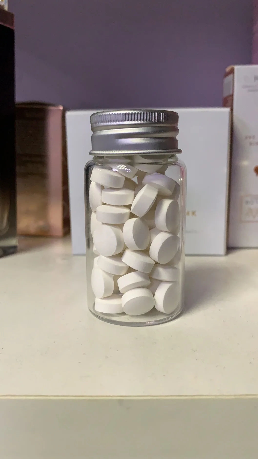 Private Label Mint Flavor Whitening Toothpaste Mouthwash Tablets