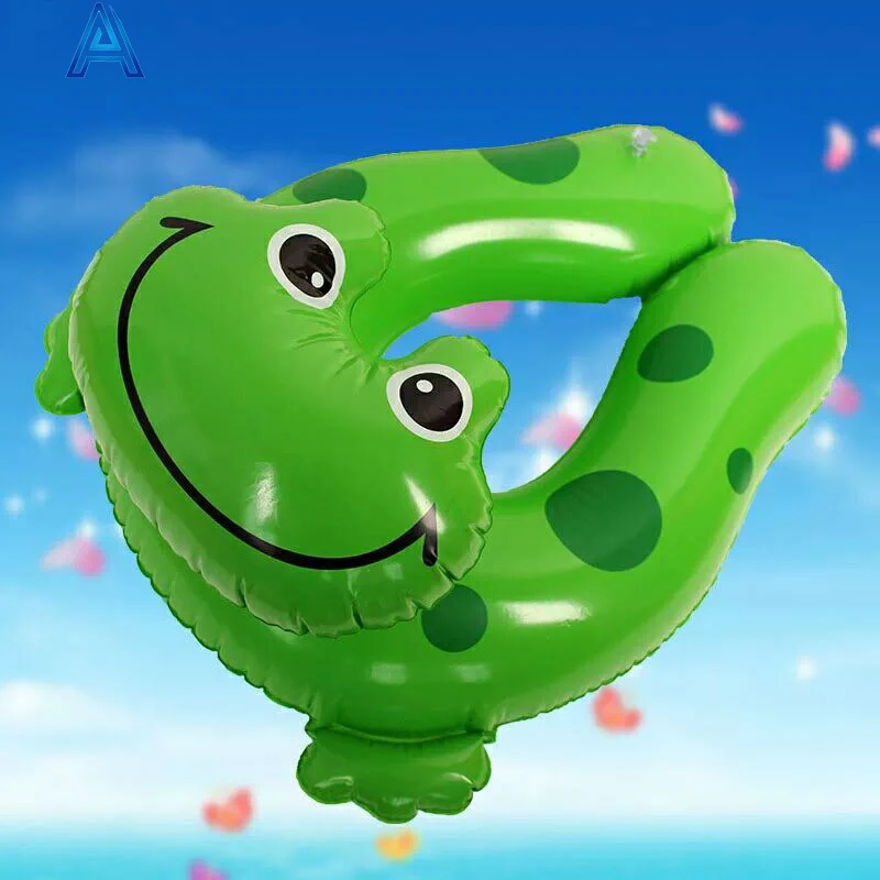 PVC inflatable swim tube swim ring for 3D cartoon animal design pool water float swimming ring life saving swim training tube
