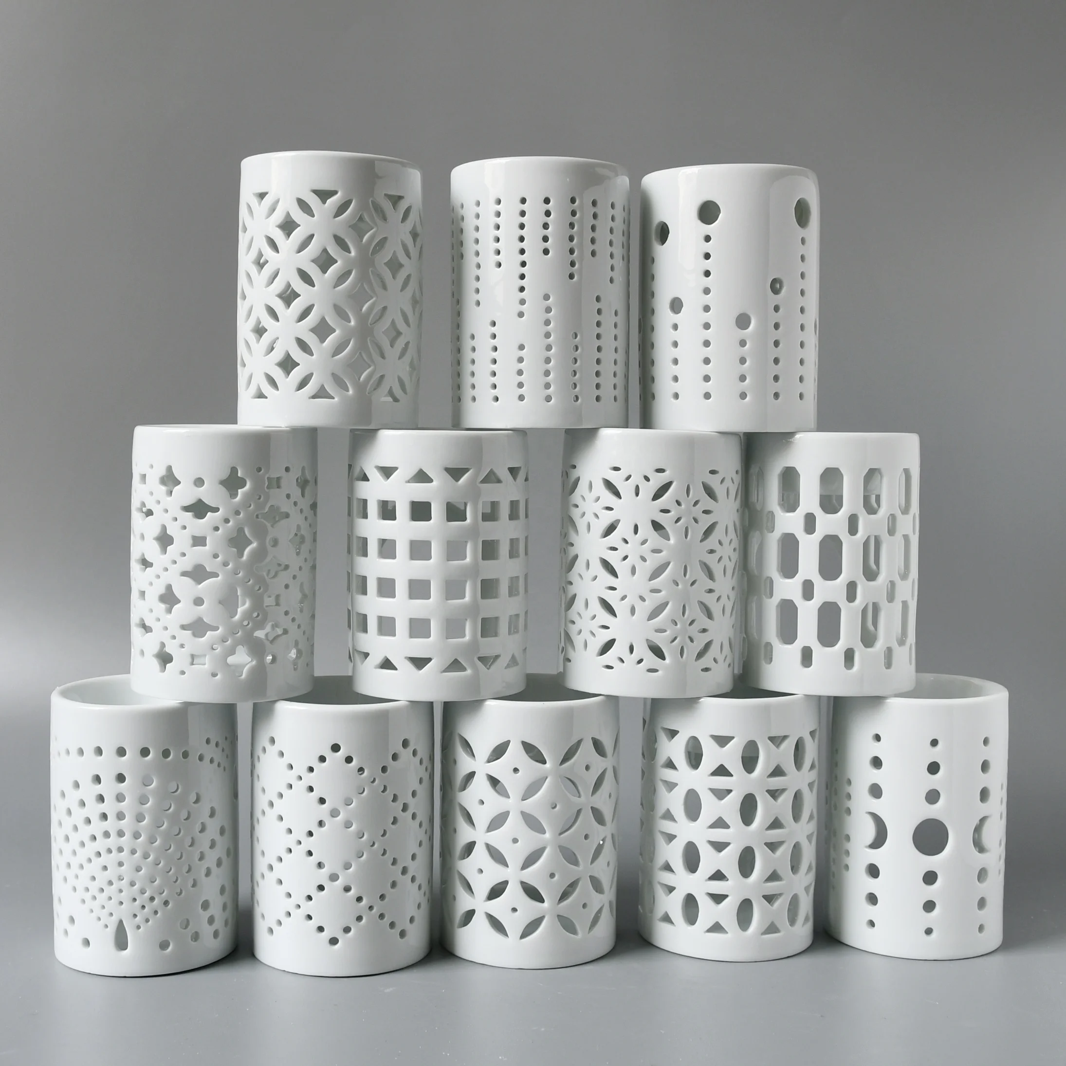 Ceramic perfume burner Scented Wax Tablet Gift Set  Custom Gift Box Incense Ceramic Wax Melt Oil Burner