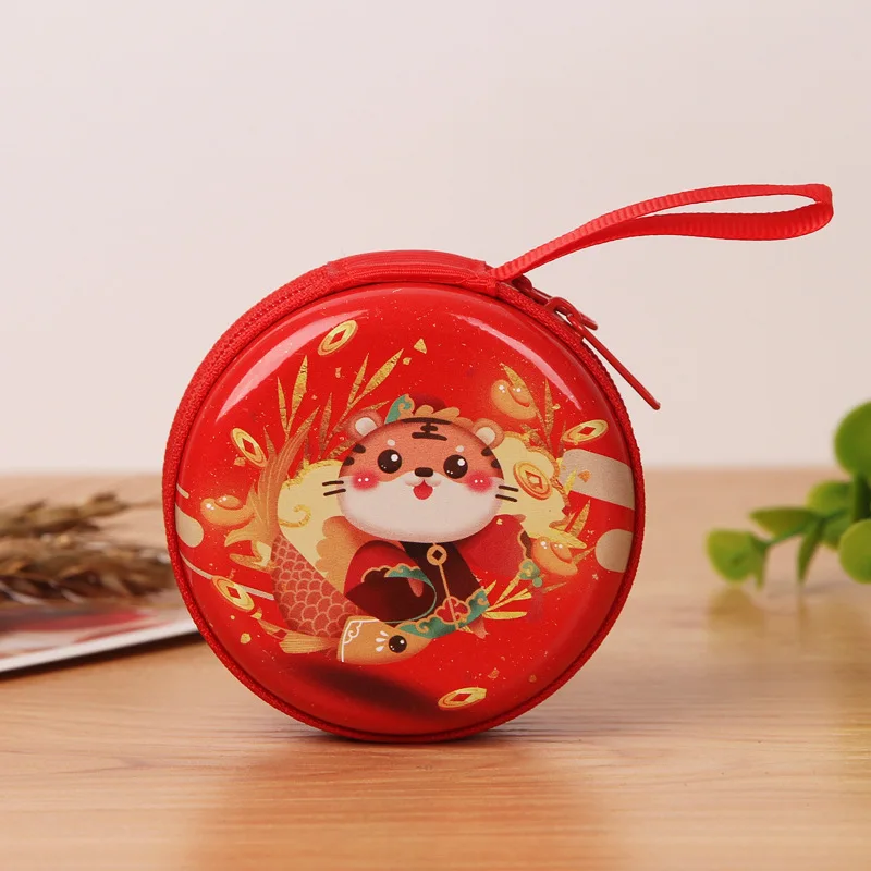 New Customization Cartoon Purse Christmas Bag Key Bag Christmas Gift Small Zipper Coin Purse New Year Gift