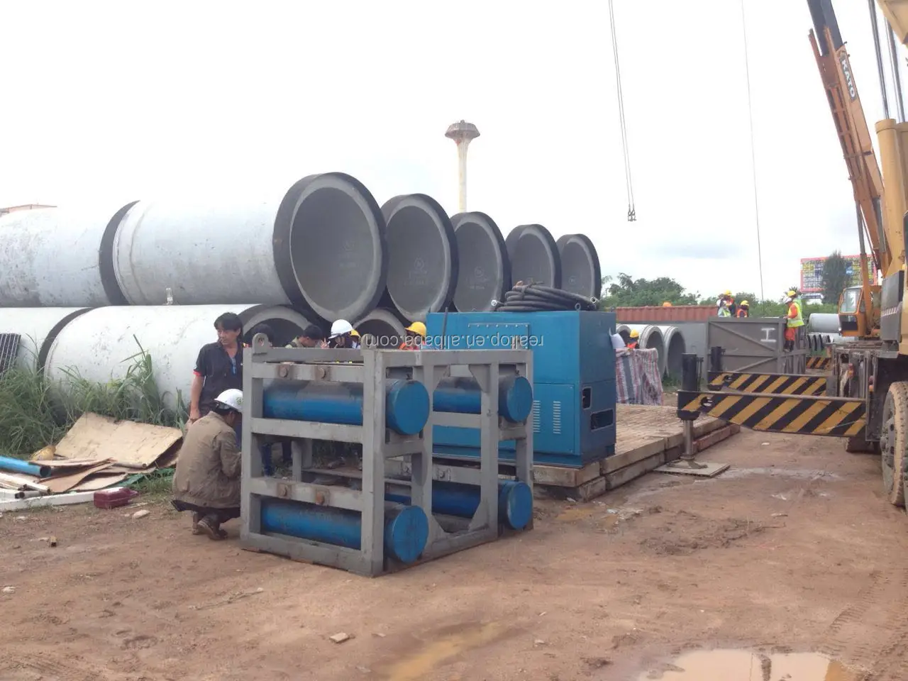 Micro 375mm Slurry Balance tunnel boring machine pile drivers or trenchless piping constructions