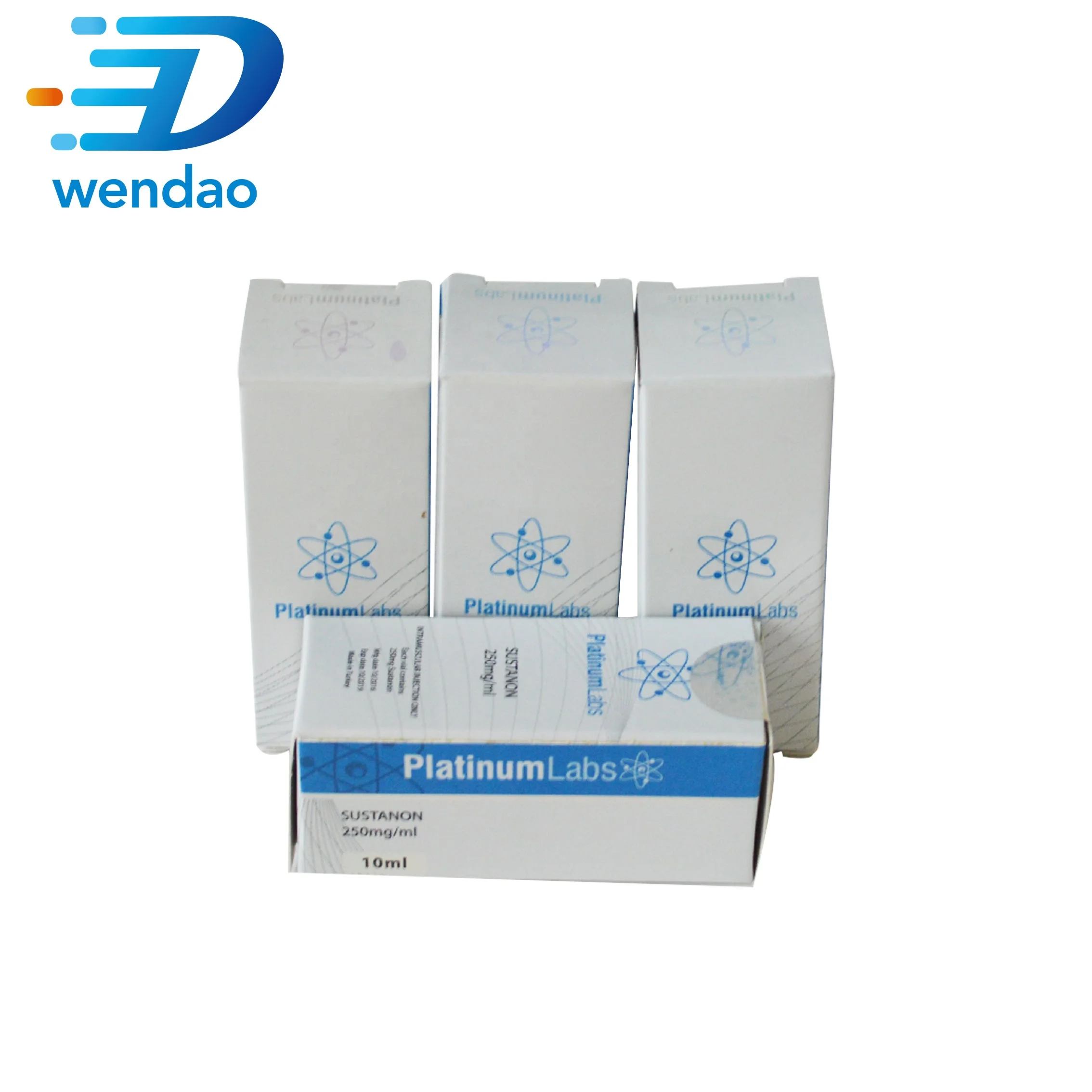 pharmacy matte printing free design logo packaging 10ml steroid vial boxes