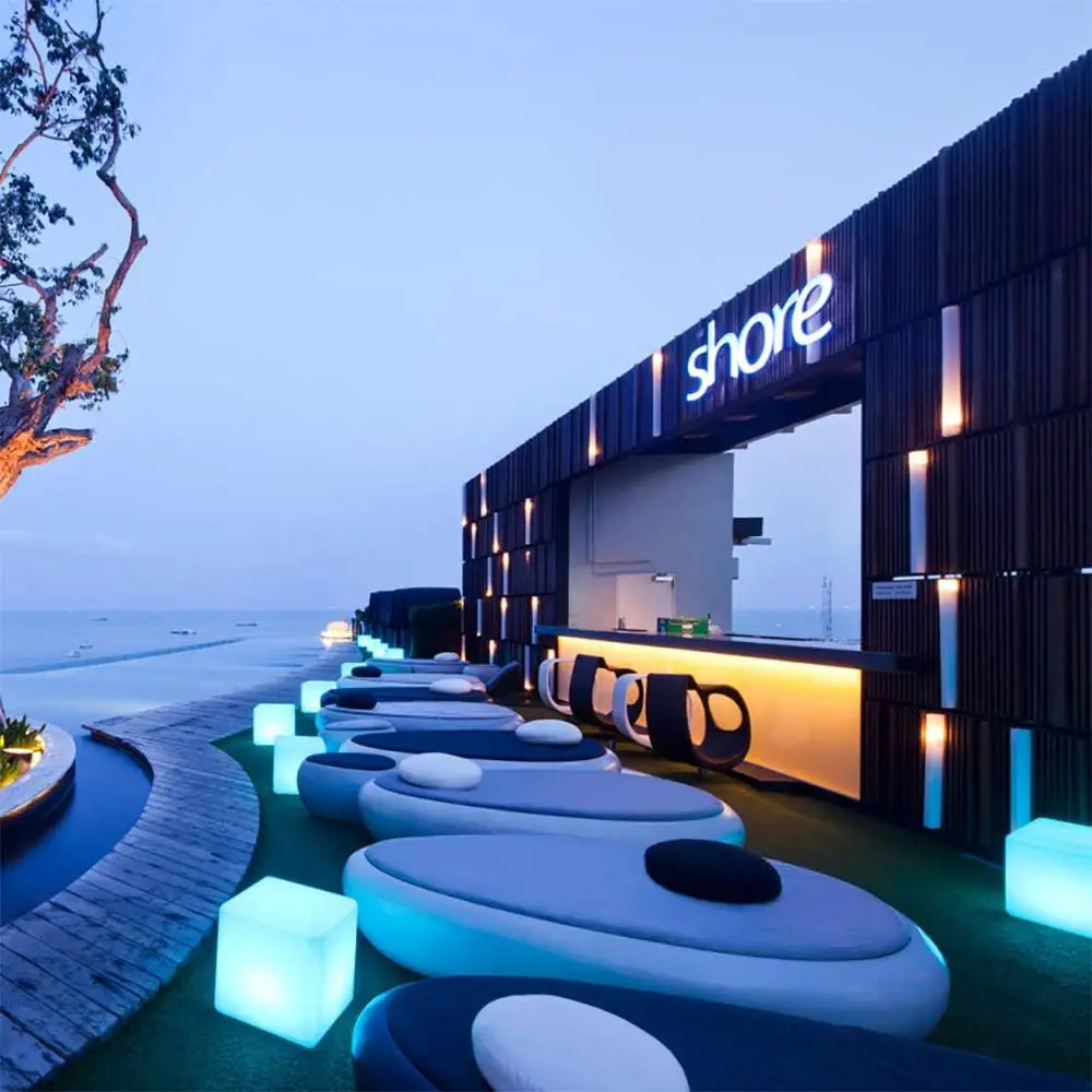 Color Changing Waterproof Led Outdoor Garden Light Led Cube