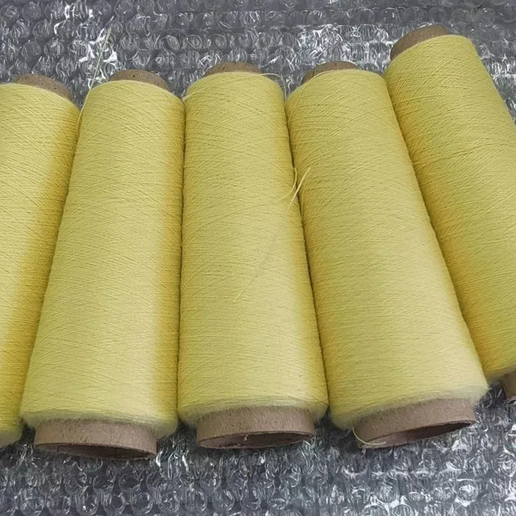 yellow para-aramid textile 303 fireproof weaving yarn manufacturers supply Aramid sewing thread