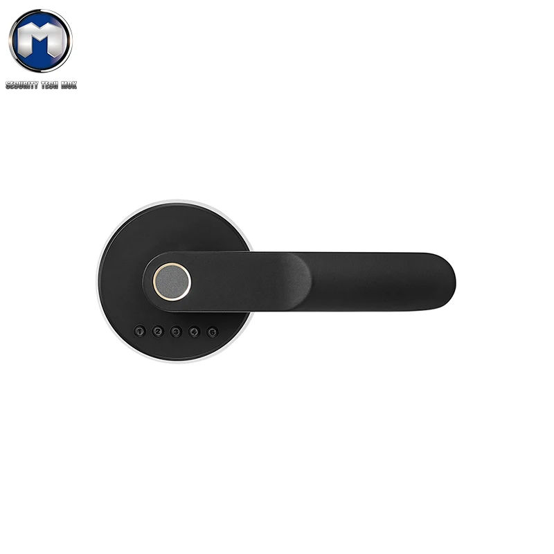 security anti-theft handle lock Black white door lock quick unlock smart fingerprint door lock