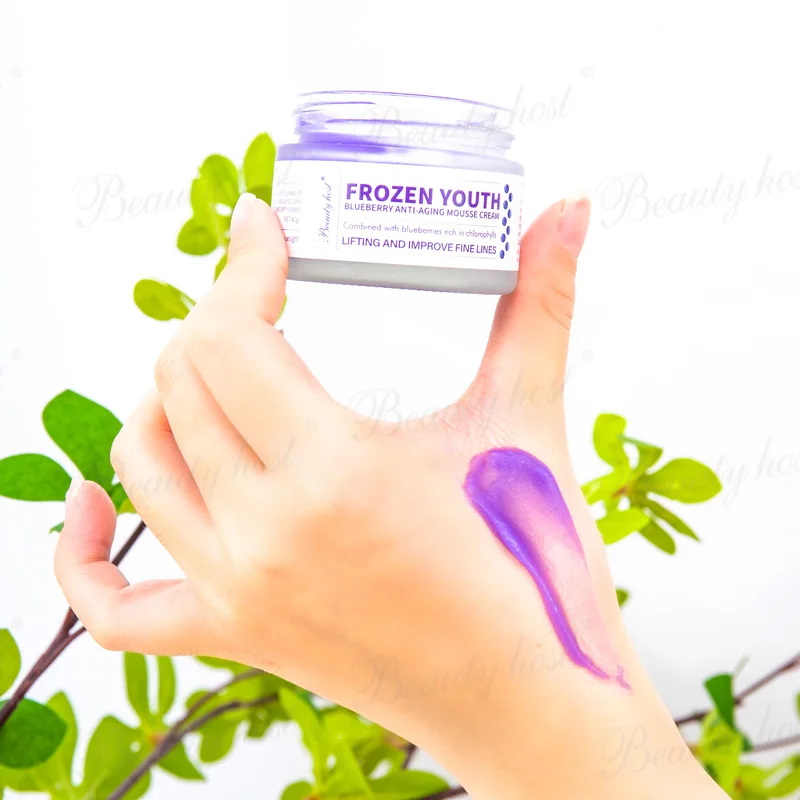 Fruit Blueberry Mango Peach Kiwi & Perilla Anti Aging Facial Cream Lotion Natural Skincare Moisturizing Whitening Face Cream