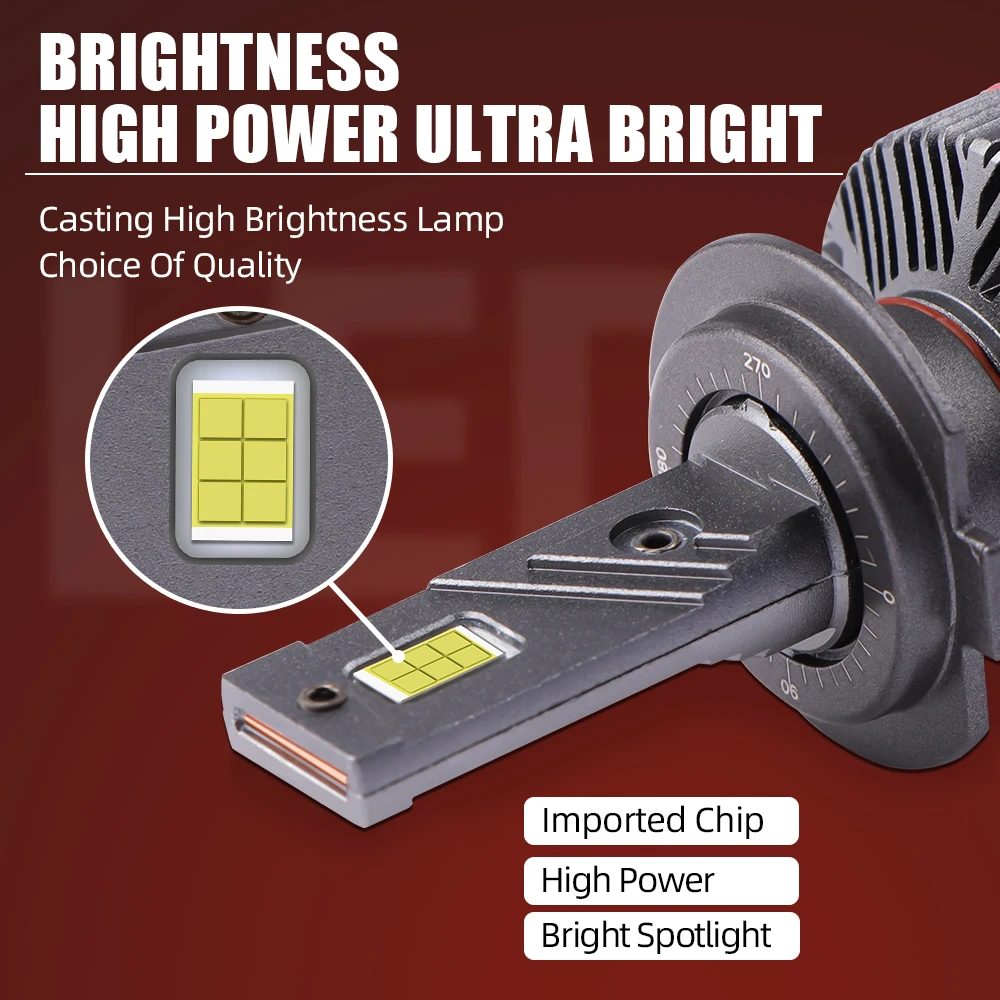Super Bright Auto Lighting System Waterproof High Power Led A12 Headlights H1 H3 H7 H11 Headlight Bulb Luces Led Para Carros