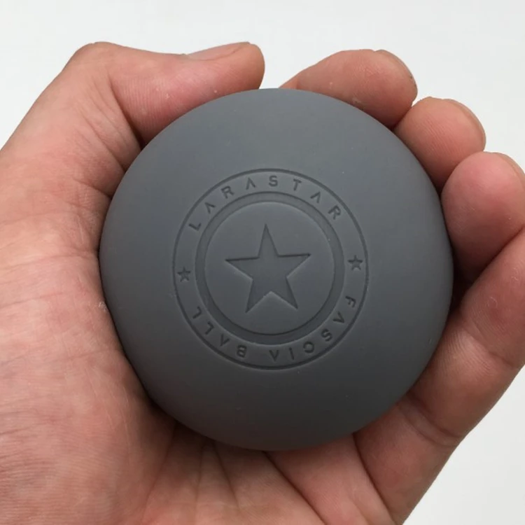 Low MOQ Custom LOGO deep tissue Nature rubber silicone yoga fitness Lacrosse massage ball