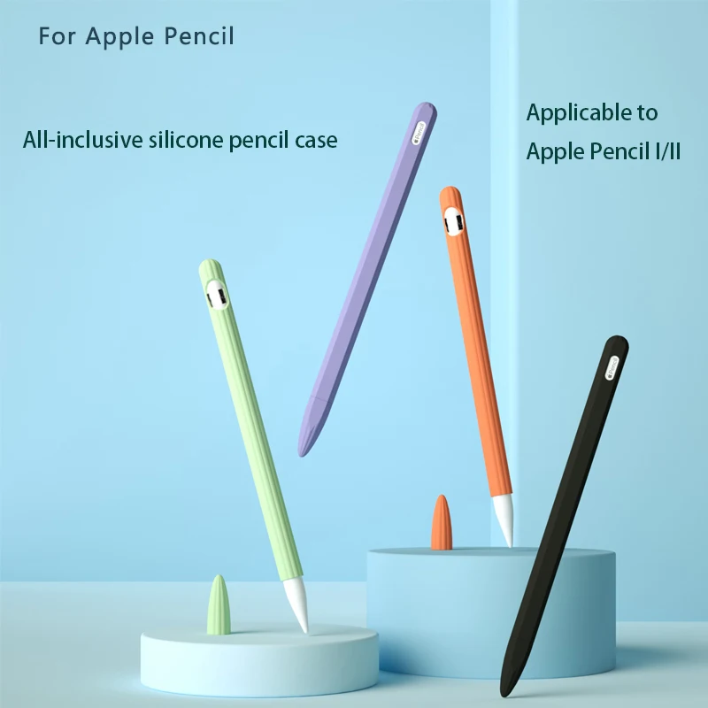 Fruit And Vegetable Creative Cartoon Silicone Protective cover For Apple Pencil Pen 1St Generation stylus