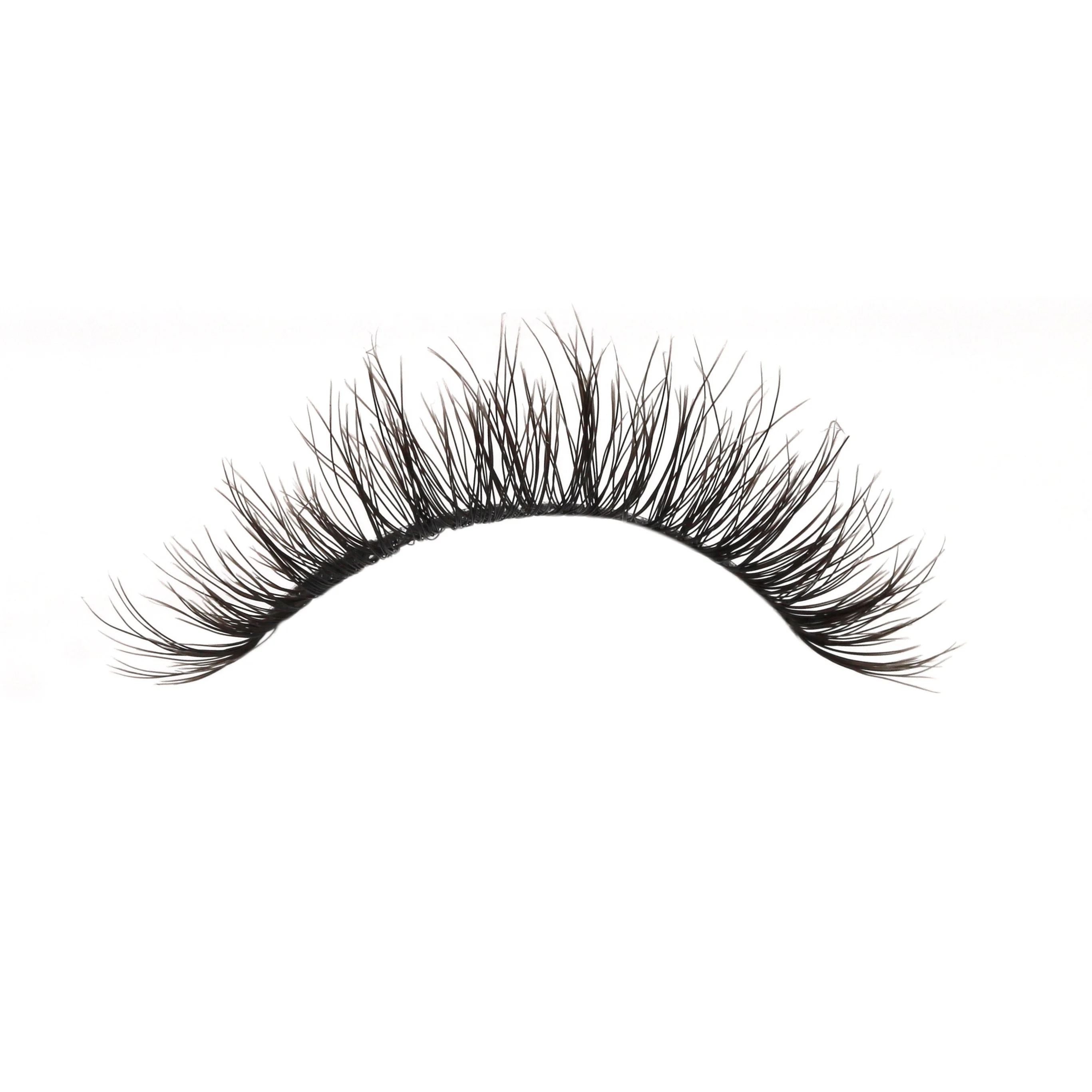 Worldbeauty2022 lashes invisible band private label faux mink eyelashes vendor clear band faux mink lashes vegan eyelashes