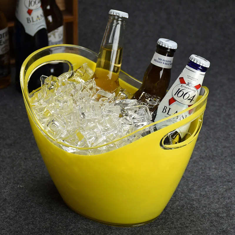 New Product Ideas 2024 Wine Chiller Champagne Ice Bucket Plastic Ice Buckets For Champagne  Acrylic Ice Bucket