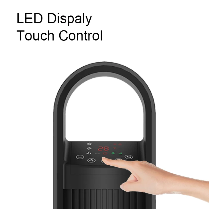 electric fan digital ventilateur tower fan with remote control without vane for home office room