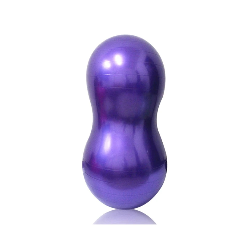 
2021 hot selling Customize New Design Candy Color PVC Inflatable Peanut Yoga Ball Sports Yoga Ball 