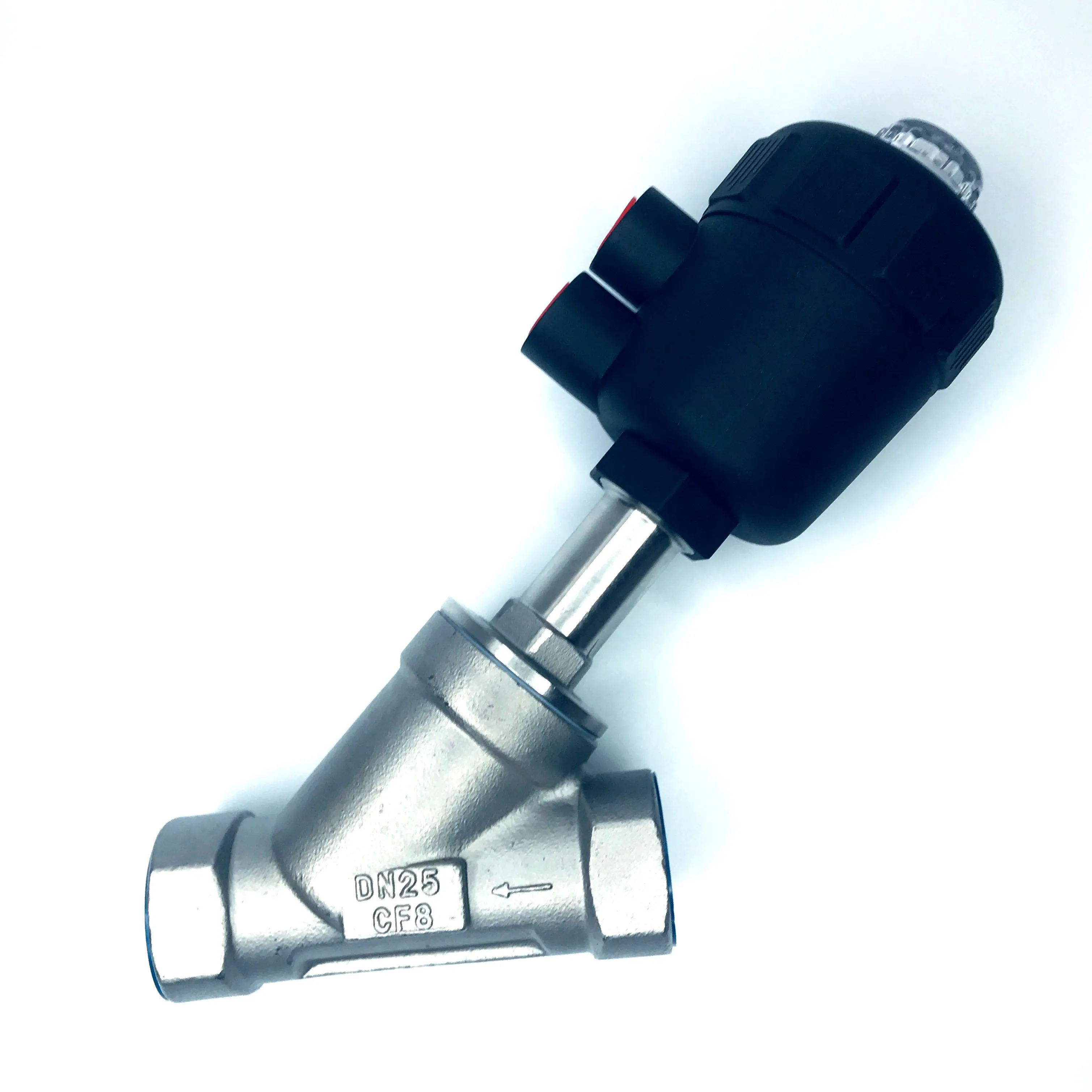 DN15 sanitary tri clamp female connection dynamic balancing valve stainless steel 304/316L 1in pneumatic 2 way angle seat valve