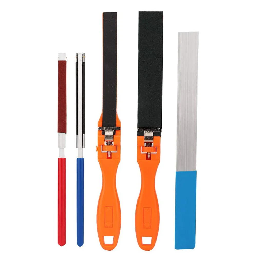 5 Sizes Jewelry Tools Sandpaper Holder Sanding Sticks Clamp Roll Half Round Polishing Roll Abrasive Sandpaper Bar with Handle