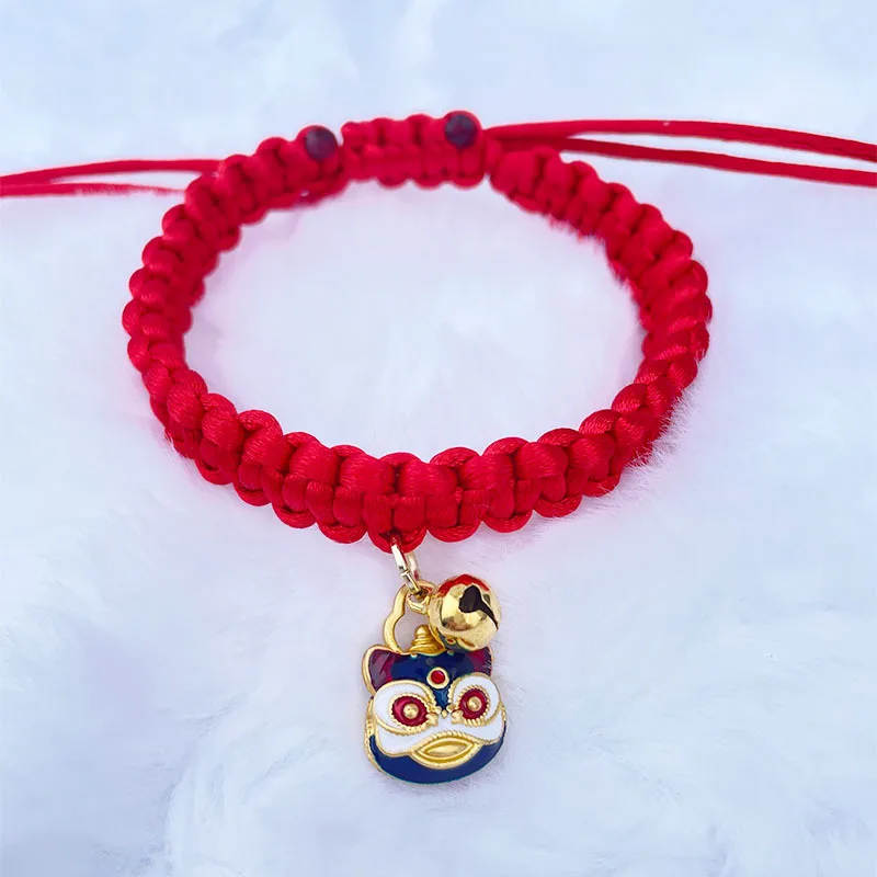 Factory Wholesale Pet Collar Cat Bib Adjustable Hand Weaving Factory Direct Sales