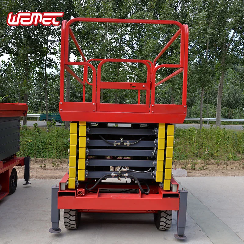  Mobile hydraulic electric scissor lifts platform for aerial