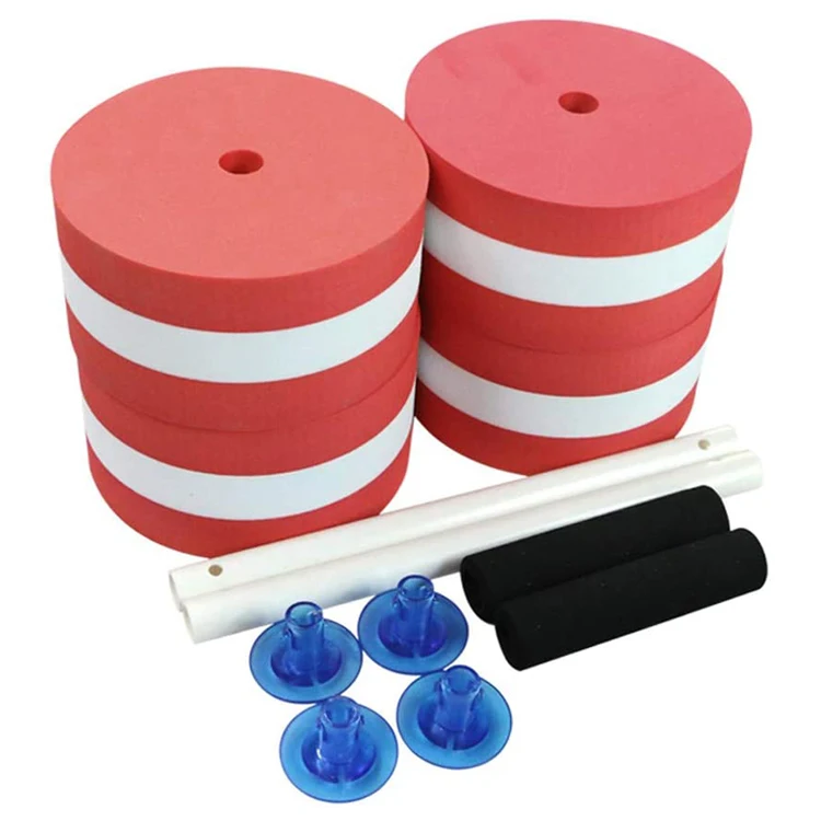 2024 Factory High Quality Equipment Exercise Body Building Weight Lifting Water Swimming EVA foam adjustable Dumbbell for sale