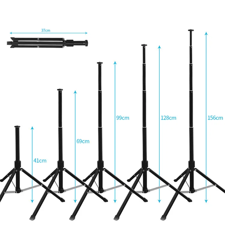 2021 High quality 156CM Studio Photo Live Broadcast Selfie Stick Mobile Phone Studio LED Light stand Video Camera Tripod Stand