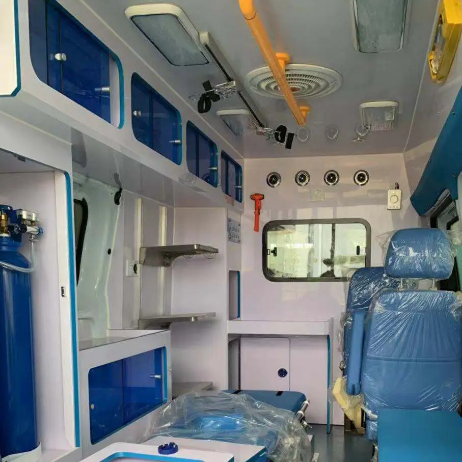 New gasoline first-aid rescue emergency ambulance vehicle