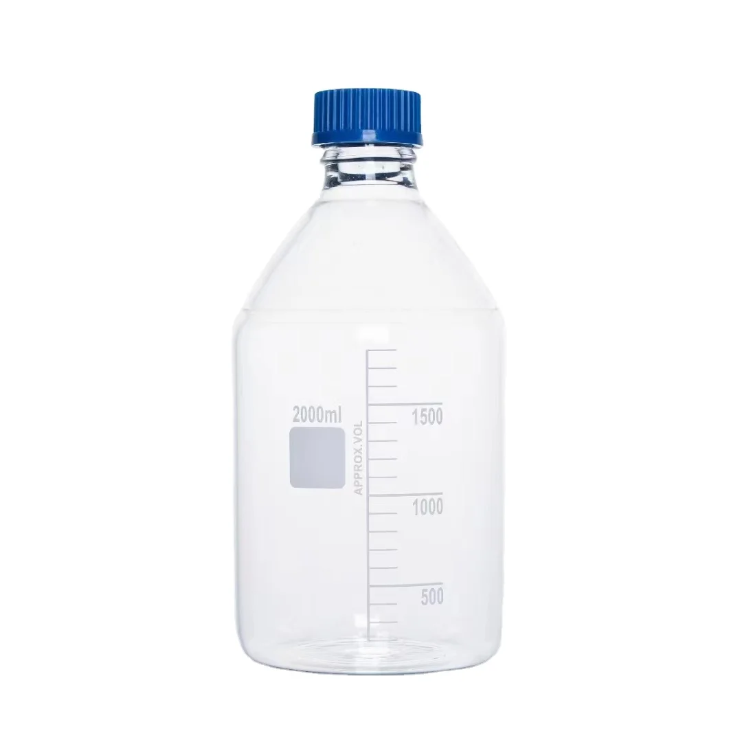 Reagent Bottle Laboratory Lab 250mL 500mL 1000mL High Borosilicate Glass Bottle Media Bottle